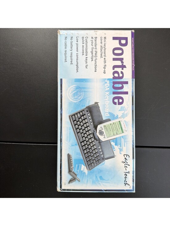 Eagle Touch Portable PDA Keyboard for Palm PDA Palm Pilot in Box Vintage